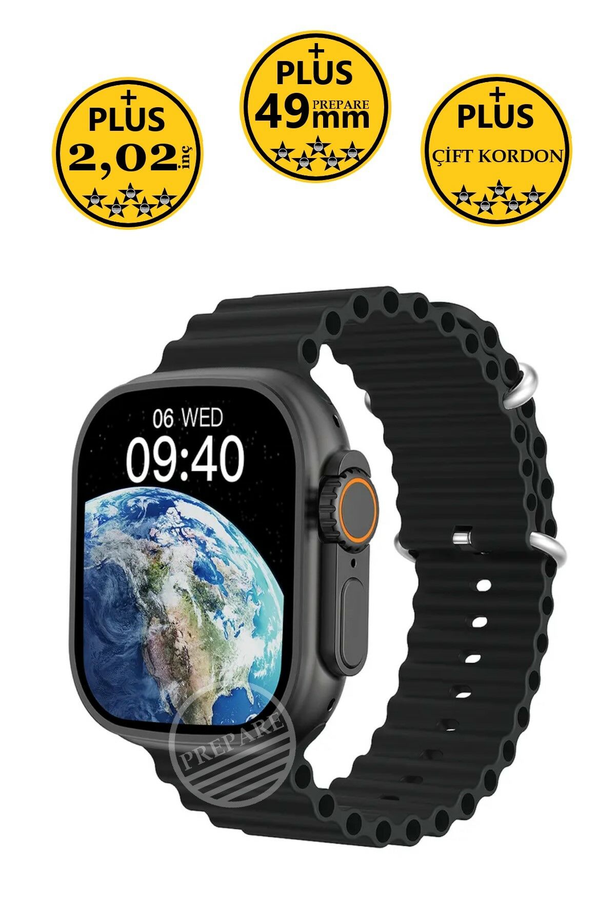 Watch 8 Ultra Plus Pro 49mm 2,02inç Çift Kordon Nfc Konuşma Özellikli Ios Android Uyumlu Akıllı Saat
