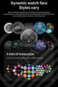Smart Watch 3GT MAX 1.45 inç P Design Siri Nfc Bluetooth Antrasit Siyah Akıllı Saat 3x Kordon
