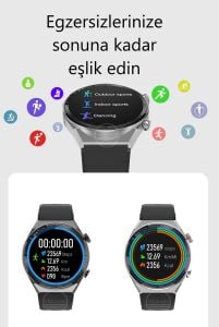Smart Watch Ips Tam Hd Ekran Dt3 Mate Siri Nfc Bluetooth Akıllı Saat Yeni Nesil Çift Kordonlu