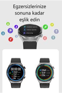 Smart Watch Ips Full Hd Ekran Dt3 Mate Siri Nfc Bluetooth Akıllı Saat Yeni Nesil iki Kordonlu