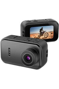 Parmak Kamera F2 2K 1080P 130° Geniş Açı IPS Ekranlı 25g Mini Taşınabilir Cep Kamerası Siyah