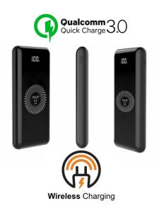 10000 mAh Iphone Xiaomi Samsung Huawei Uyumlu Kablosuz + USB Powerbank 22,5W PD 3.0 Süper Turbo