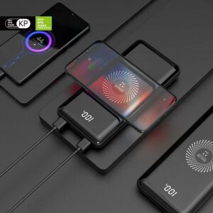 10000 mAh Iphone Xiaomi Samsung Huawei Uyumlu Kablosuz + USB Powerbank 22,5W PD 3.0 Süper Turbo