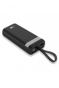 20,000 mAh Powerbank LED EL Feneri Özellikli Kablolu Taşınabilir Şarj Cihazı