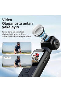 4K Ultra HD Mini Aksiyon Vlog Kamerası | Wi-Fi , 270° Döner Lens EIS Stabilizasyon +Su Geçirmez Kabı