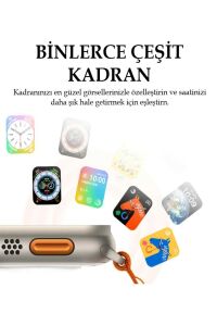 Watch 8 Ultra Plus Adventure Sesli Asistan Nfc BT Arama Özellikli Ios Android Uyumlu Akıllı Saat