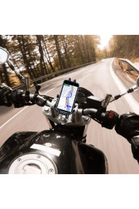 TT-860 Titreşim Engelleyicili Tüm Motosikletlere Uyumlu Telefon Tutucu