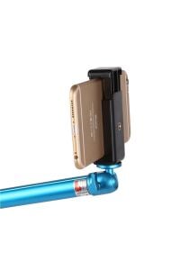 Tripod Monopod Selfie Çubuğu ve Göğüs Askısı İçin Telefon Tutucu Aparat + Kısa Bağlantı