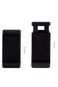 Tripod Monopod Selfie Çubuğu ve Göğüs Askısı İçin Telefon Tutucu Aparat + J-Hook Açılı Bağlantı Set