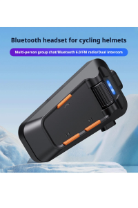 Universal Çoklu Bağlantı Intercom Motosiklet Kask Kulaklığı Bluetooth 6.0 Radyolu Kulaklık 520 Mt