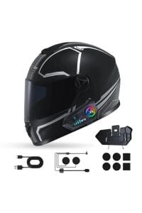Kask Bluetooth Kulaklık Y-10P Bluetooth Motosiklet Kulaklık 5.3 Motosiklet Kulaklık