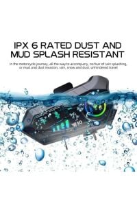 Y10 Kask Bluetooth Kulaklık Bluetooth Motosiklet Kulaklık 5.3 Motosiklet Kulaklık