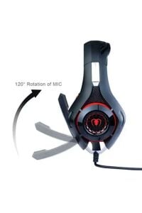 Led Işıklı Oyuncu Kulaklığı Dahili Mikrofon 3.5 Mm Kablolu Ps4/pc Kırmızı 1.75MT Beexcellent Gm-1 Siyah Kırmızı
