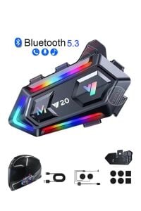 Y20 Kask Kulaklık Bluetooth Kulaklık Bluetooth Motosiklet Kulaklık 5.3 Motosiklet Kulaklık