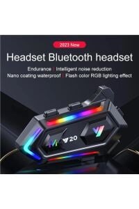 Y20 Kask Kulaklık Bluetooth Kulaklık Bluetooth Motosiklet Kulaklık 5.3 Motosiklet Kulaklık