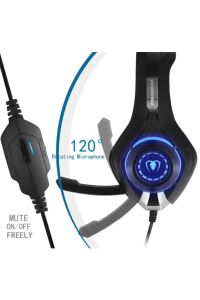 Led Işıklı Oyuncu Kulaklığı Dahili Mikrofon 3.5 Mm Kablolu Ps4/pc Kırmızı 1.75MT Beexcellent Gm-1 Mavi