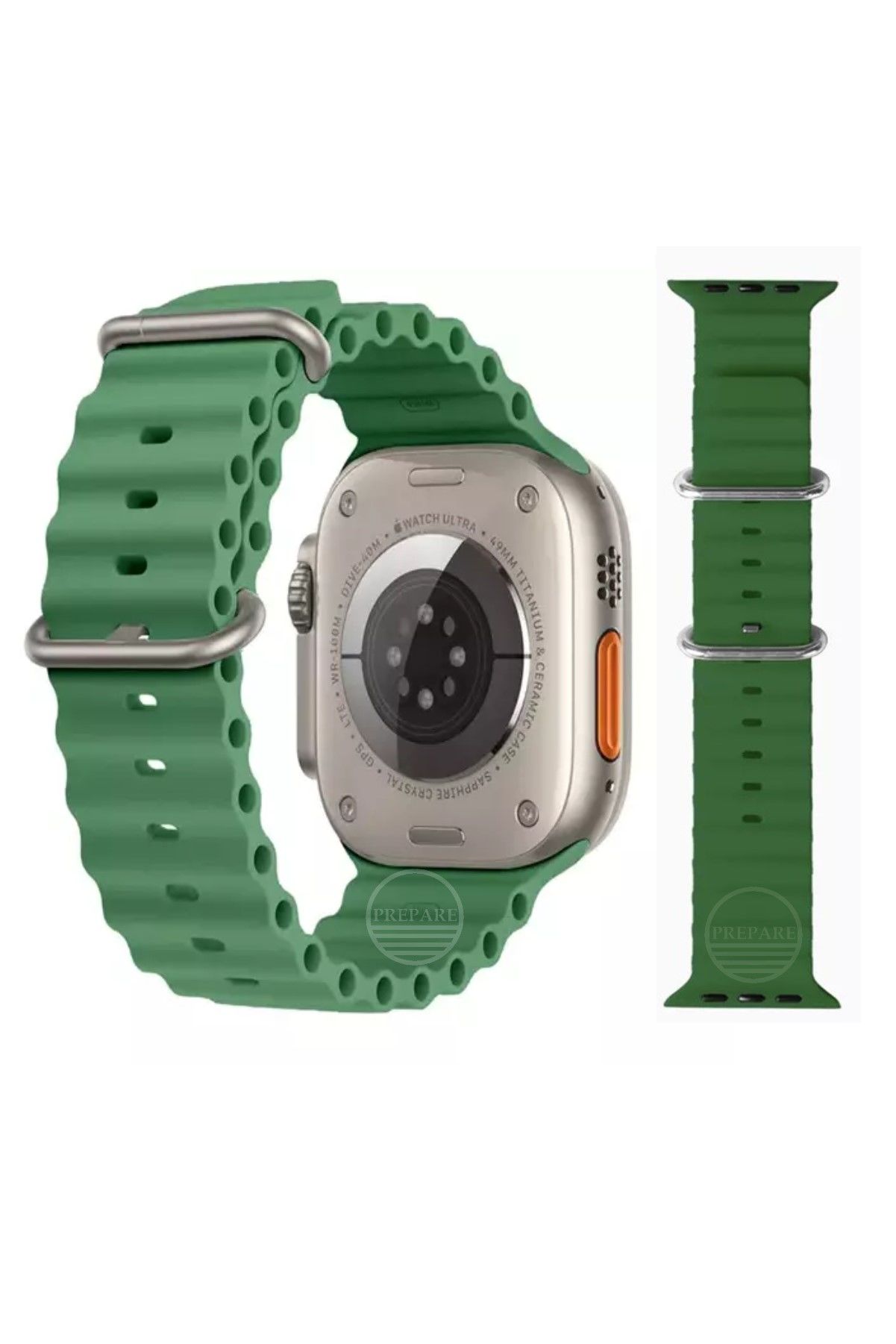 Apple Watch Uyumlu 45 46 49 mm A Kalite Ocean Kordon Kayış Silikon Bileklik