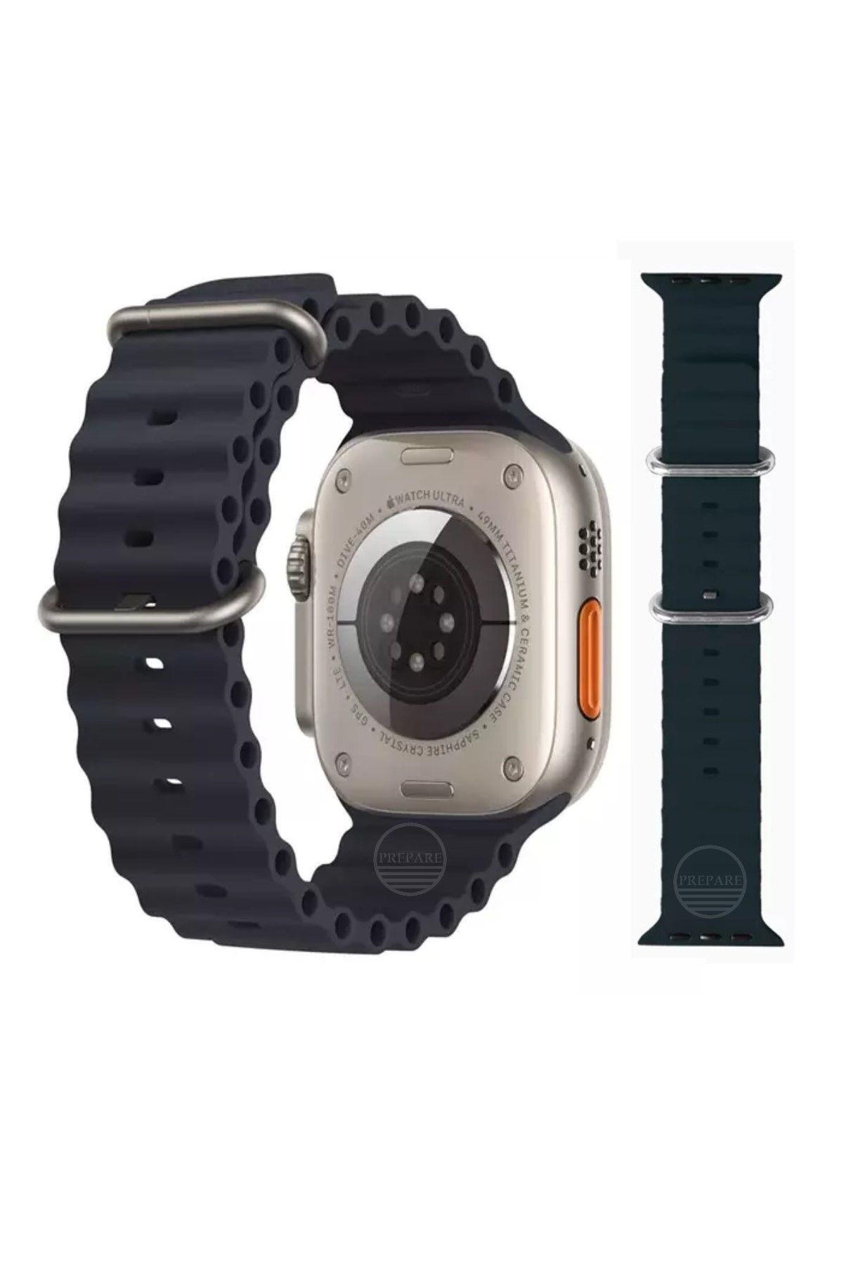 Apple Watch Uyumlu 45 46 49 mm A Kalite Ocean Kordon Kayış Silikon Bileklik