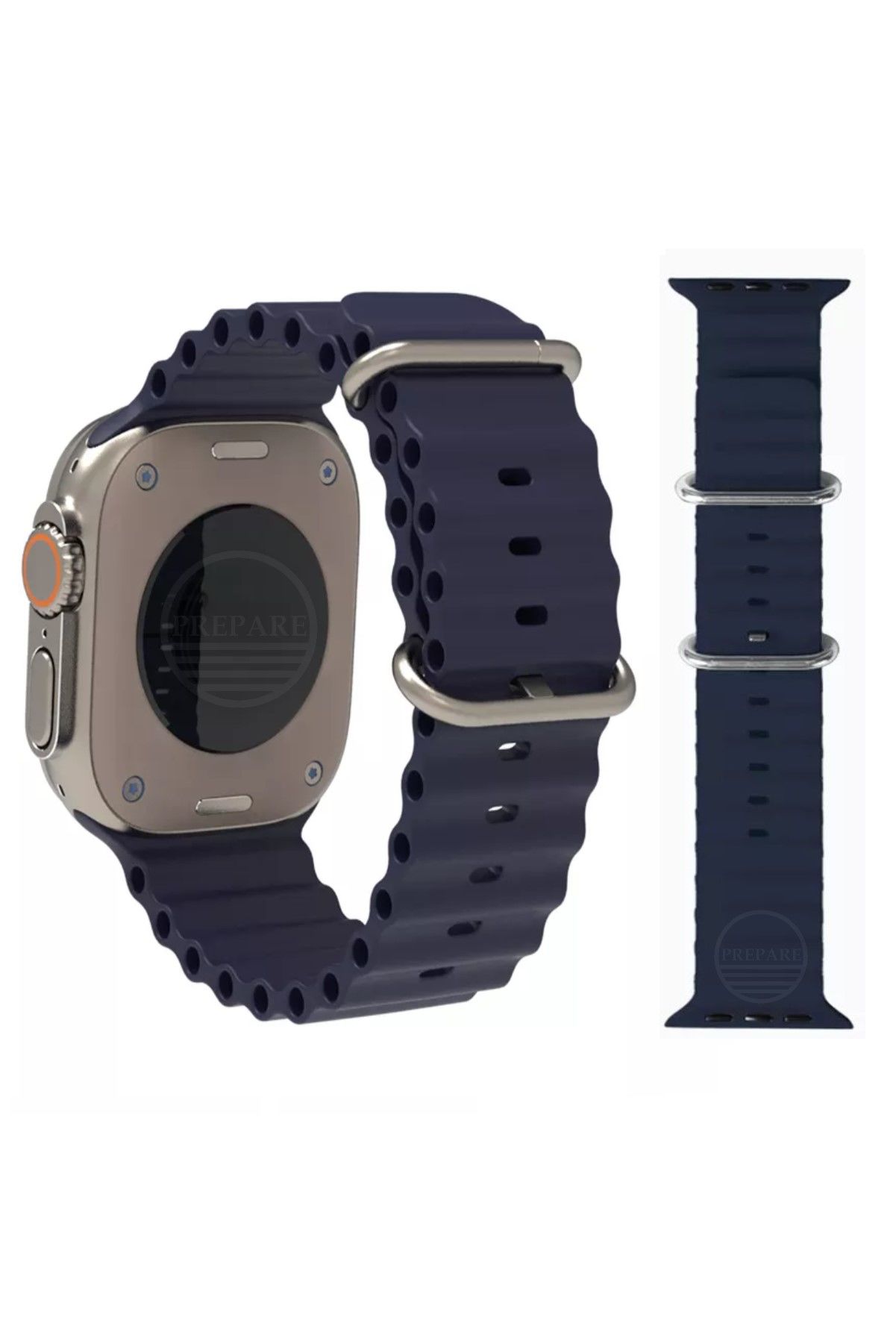 Apple Watch Uyumlu 45 46 49 mm A Kalite Ocean Kordon Kayış Silikon Bileklik