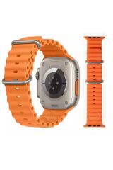Apple Watch Uyumlu 45 46 49 mm A Kalite Ocean Kordon Kayış Silikon Bileklik