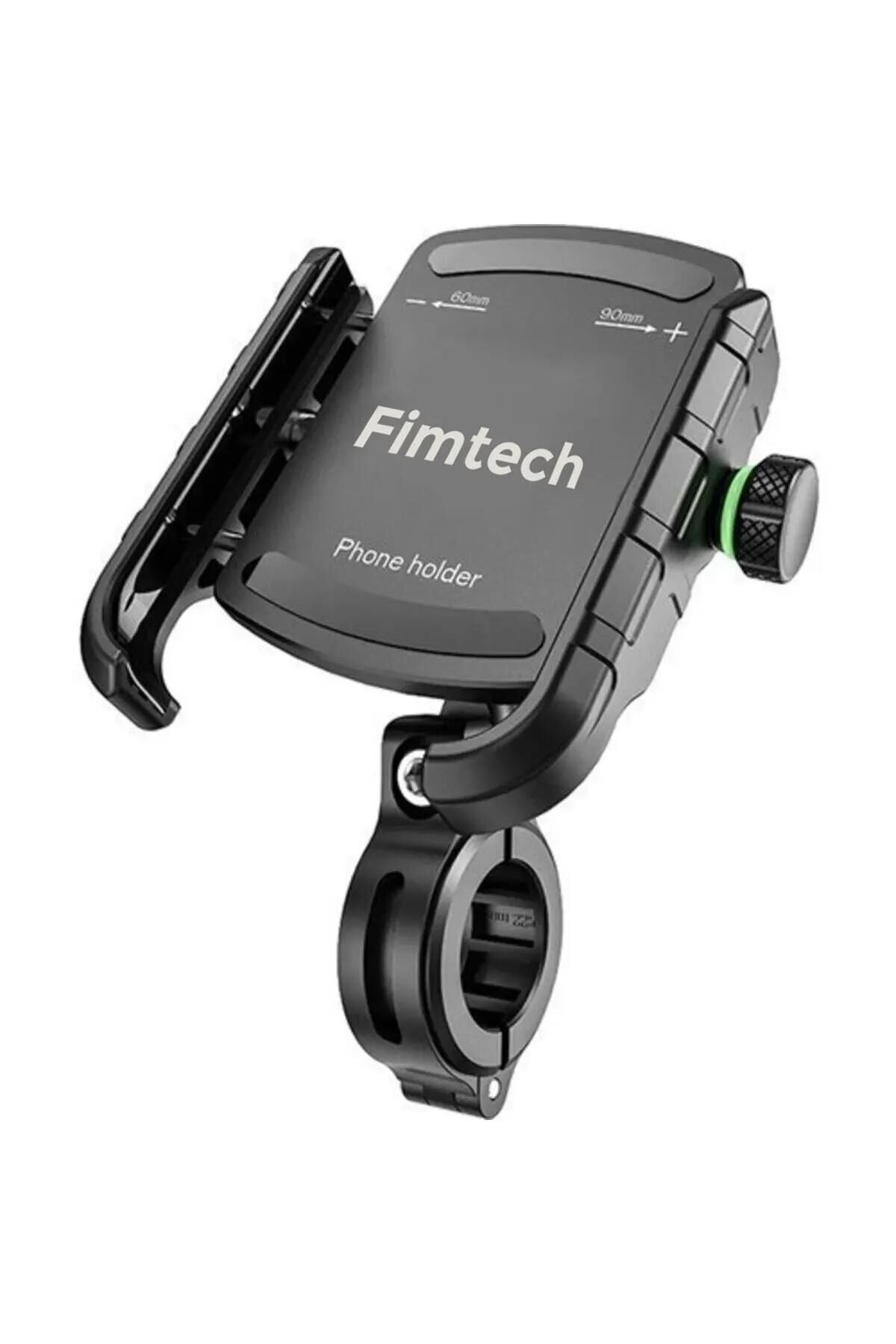 Motosiklet Telefon Tutucu Ayna ve Gidon Uyumlu Sıkmalı 360 Derece Alüminyum Alaşım Metal