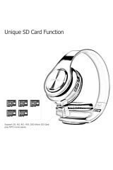 PREPARE Wireless Kablosuz + AUX Girişli Kulak Üstü FM Radyolu Bluetooth Kulaklık