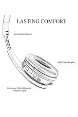 PREPARE Wireless Kablosuz + AUX Girişli Kulak Üstü FM Radyolu Bluetooth Kulaklık