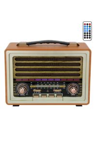 Nostaljik Radyo Yeni Nesil Donanımlı Bluetooth Wireless + Usb Portlu + Aux + Tf Kart + Kumandalı