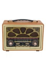 PREPARE Nostaljik Radyo Yeni Nesil Donanımlı Bluetooth Wireless + Usb Portlu + Aux + Tf Kart + Kumandalı(Kopya)