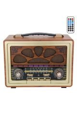 PREPARE Nostaljik Radyo Yeni Nesil Donanımlı Bluetooth Wireless + Usb Portlu + Aux + Tf Kart + Kumandalı(Kopya)(Kopya)