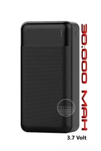 30,000 mAh Rugged Kasa 2xUSB Çıkışlı Powerbank