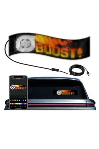 Led Matrx Panel 60 cm RG-B Ekran Kumandalı App Kontrollü İş Yeri Otomobil Tır Kamyon Cam veya Duvar