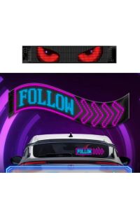 Led Matrx Panel 60 cm RG-B Ekran Kumandalı App Kontrollü İş Yeri Otomobil Tır Kamyon Cam veya Duvar