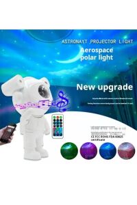 Mini Astronot Galaksi Işık Projektör Led Işıklı Gece Lambalı Yıldızlı Bluetooth Hoparlör Müzik Çalar