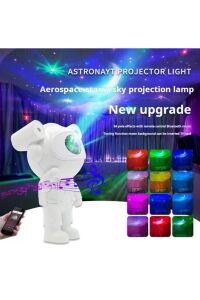 Mini Astronot Galaksi Işık Projektör Led Işıklı Gece Lambalı Yıldızlı Bluetooth Hoparlör Müzik Çalar