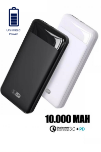 10000 mAh Qualcomm FAST 18W PD 3.0 Hızlı Şarj Powerbank