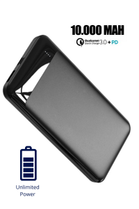 10000 mAh Qualcomm FAST 18W PD 3.0 Hızlı Şarj Powerbank