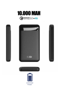 10000 mAh Qualcomm FAST 18W PD 3.0 Hızlı Şarj Powerbank