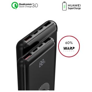 10000 mAh Kablosuz + Fast Powerbank 18W Tüm Cihazlara Uyumlu PD 3.0 Süper Hızlı Turbo Şarj