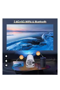 130 inç Ultra Pro HD 4K Destekli Projeksiyon Spotlight 720p Projeksiyon Cihazı 160 Ansi Lümen