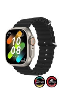 Watch 8 Ultra Pro Max Amoled 49mm 2,02 inç Ekran Pusulalı Vidalı Kilitli 2 Kordon Akıllı Saat