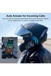 Q28 1080P Kamera Kayıt Özellikli Motosiklet Kask Kulaklık 32Gb Hafıza Kartı Hediyeli Wireless APP