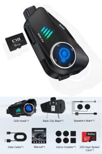 500 Mt Intercom 1080P Kamera Kayıt Özellikli Q-28-P 2 Eşleşmeli 32Gb Hafıza Kartı Hediyeli Wireless