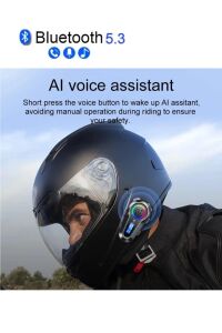 Q08 Radyo Özellikli Kask Kulaklık Su Geçirmez Bluetooth Motosiklet Radyolu Bluetooth Kulaklık