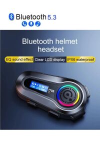 Q08 Radyo Özellikli Kask Kulaklık Su Geçirmez Bluetooth Motosiklet Radyolu Bluetooth Kulaklık