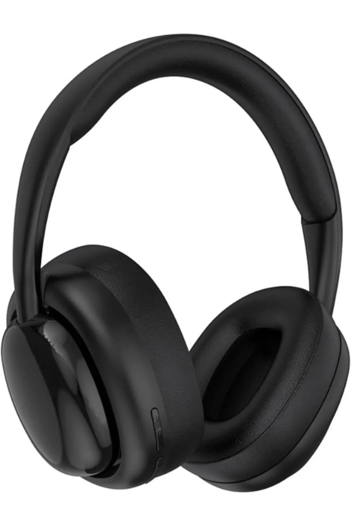Kulak Üstü Extra Bass A+ Bluetooth 5.1 Kulaklık Tf Kart Aux 3.5mm Ayarlanabilir Boyut Hafif Yumuşak Siyah