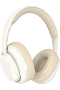 Kulak Üstü Extra Bass A+ Bluetooth 5.1 Kulaklık Tf Kart Aux 3.5mm Ayarlanabilir Boyut Hafif Yumuşak Krem