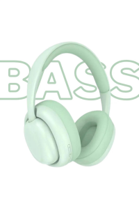 Kulak Üstü Extra Bass A+ Bluetooth 5.1 Kulaklık Tf Kart Aux 3.5mm Ayarlanabilir Boyut Hafif Yumuşak Yeşil