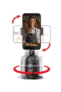 Profesyonel Gimbal 360° Yüz Takip Telefon Sabitleyici Tutucu Video Canlı Yayın Akıllı Tripod P03