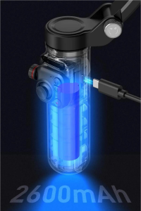 3 Eksenli Akıllı Telefon Gimbal Tripodlu El Stabilizatörü, 2600 mAh iPhone ve Android ile Uyumlu M02